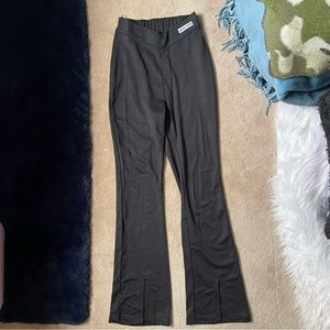 Black flare leggings